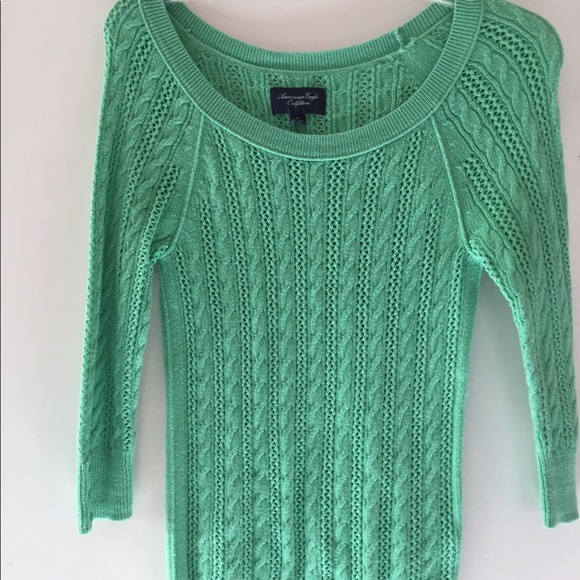 American Eagle Outfitters Sweaters - American Eagle green scoopneck sweater